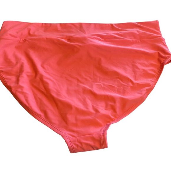TIME & TRU 3X 24W-26W Peach Glow Orange Twist Knot Front Bikini BOTTOMS NWT - Picture 6 of 9